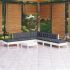 Set mobilier de grădină cu perne, 8 piese, gri, lemn de pin GartenMobel Dekor