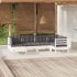 Set mobilier grădină cu perne gri, 6 piese, lemn de pin GartenMobel Dekor