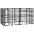 Padoc pentru câini de exterior, 3,69 m², oțel GartenMobel Dekor