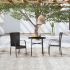 Set mobilier de grădină, 3 piese, gri, poliratan GartenMobel Dekor
