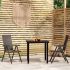 Set de mobilier pentru grădină, 5 piese, negru GartenMobel Dekor