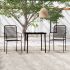 Set de servit masa pentru grădină, 5 piese, negru GartenMobel Dekor