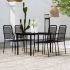 Set de servit masa pentru grădină, 5 piese, negru GartenMobel Dekor