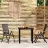 Set de mobilier pentru grădină, 5 piese, negru GartenMobel Dekor