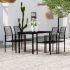 Set de mobilier pentru grădină, 5 piese, negru GartenMobel Dekor