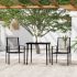 Set de servit masa pentru grădină, 5 piese, negru GartenMobel Dekor