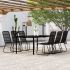 Set de mobilier pentru grădină, 3 piese, negru GartenMobel Dekor