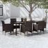 Set mobilier de grădină cu perne, 3 piese, negru GartenMobel Dekor