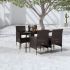 Set mobilier de grădină cu perne, 3 piese, negru GartenMobel Dekor