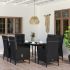 Set mobilier de grădină cu perne, 3 piese, negru GartenMobel Dekor