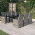 Set de mobilier pentru grădină, cu perne, 3 piese, gri GartenMobel Dekor