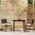 Set de mobilier pentru grădină, 5 piese, negru GartenMobel Dekor