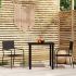 Set de mobilier pentru grădină, 5 piese, negru GartenMobel Dekor