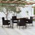 Set de servit masa pentru grădină, 5 piese, negru GartenMobel Dekor
