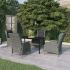 Set mobilier pentru grădină, 3 piese, gri deschis GartenMobel Dekor