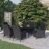 Set de mobilier pentru grădină, 3 piese, gri închis GartenMobel Dekor