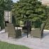 Set mobilier pentru grădină, 3 piese, maro GartenMobel Dekor
