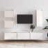 Comode TV, alb, 6 buc., lemn masiv de pin GartenMobel Dekor