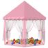 Cort de joacă Princess cu 250 de bile, roz, 133x140 cm GartenMobel Dekor