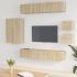 Set dulap TV, 8 piese, stejar sonoma, lemn prelucrat GartenMobel Dekor