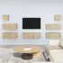 Set dulapuri TV, 7 piese, stejar sonoma, lemn prelucrat GartenMobel Dekor