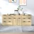 Servante, 3 piese, alb, lemn prelucrat GartenMobel Dekor