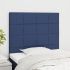 Tăblii de pat, 2 buc, gri închis, 80x5x78/88 cm, textil GartenMobel Dekor