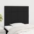 Tăblii de pat, 2 buc, negru, 80x5x78/88 cm, textil GartenMobel Dekor