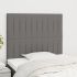 Tăblii de pat, 2 buc, albastru, 100x5x78/88 cm, textil GartenMobel Dekor