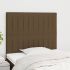 Tăblii de pat, 4 buc, maro închis, 72x5x78/88 cm, textil GartenMobel Dekor