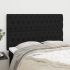 Tăblii de pat, 2 buc, negru, 90x7x78/88 cm, textil GartenMobel Dekor