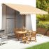 Pânză copertină, galben & alb, 6x3 m (cadrul nu este inclus) GartenMobel Dekor
