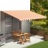 Pânză de rezervă copertină, galben și portocaliu, 4x3 m GartenMobel Dekor