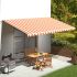 Pânză copertină, galben & alb, 6x3 m (cadrul nu este inclus) GartenMobel Dekor