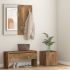 Set de mobilier pentru hol, alb, lemn prelucrat GartenMobel Dekor