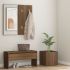 Set de mobilier pentru hol, alb, lemn prelucrat GartenMobel Dekor