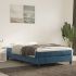 Cadru de pat box spring, albastru închis, 140x190 cm, catifea GartenMobel Dekor