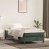 Cadru de pat box spring, verde închis, 140x190 cm, catifea GartenMobel Dekor
