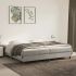 Cadru de pat box spring, roz, 200x200 cm, catifea GartenMobel Dekor