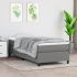 Cadru de pat box spring, gri deschis, 90x200 cm, textil GartenMobel Dekor