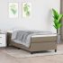 Cadru de pat box spring, gri deschis, 90x190 cm, textil GartenMobel Dekor