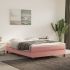 Cadru de pat box spring, roz, 90x190 cm, catifea GartenMobel Dekor