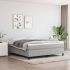 Cadru de pat box spring, gri deschis, 160x200 cm, textil GartenMobel Dekor