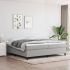 Cadru de pat box spring, gri deschis, 200x200 cm, textil GartenMobel Dekor