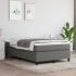 Cadru de pat box spring, gri deschis, 120x200 cm, textil GartenMobel Dekor