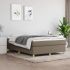 Cadru de pat box spring, negru, 140x190 cm, textil GartenMobel Dekor