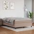 Cadru de pat box spring, cappuccino, 140x190cm, piele ecologică GartenMobel Dekor