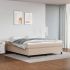 Cadru de pat box spring, maro, 160x200 cm, piele ecologică GartenMobel Dekor