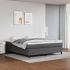 Cadru de pat box spring, gri, 180x200 cm, piele ecologică GartenMobel Dekor