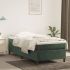 Cadru de pat box spring, verde închis, 90x190 cm, catifea GartenMobel Dekor